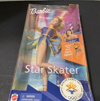 Star Skater Barbie 1997 Special Edition Olympic Winter Games Spin Spin