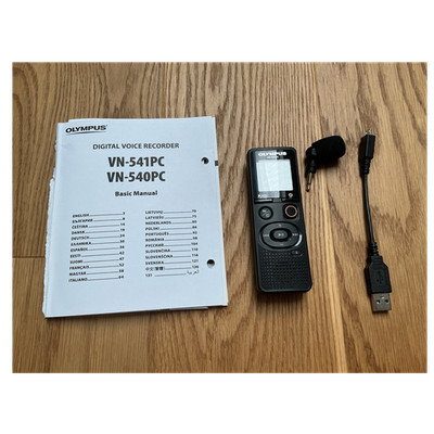 Olympus VN-541PC Digital Voice Recorder Handgerät mit USB, Mikrofon, Zubehör