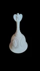 Fenton Art Glass  Bicentennial Patriot Bell Eagle Finial White Milk Glass 6.5”H