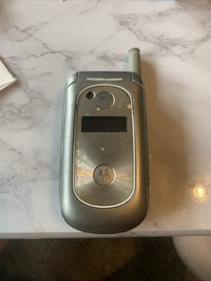 Motorola V323 Silver/Gray Flip Phone (US Cellular) untested no