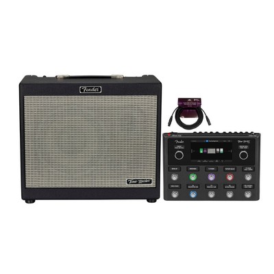 Fender Tone Master Pro Multi Effects Guitar Pedal Workstation Cable Bundle PRO