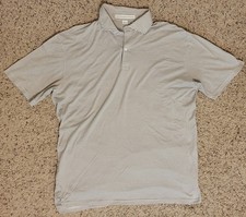 Holderness Bourne Men's L Tailored Fit Striped Polo Shirt Golf Performance
