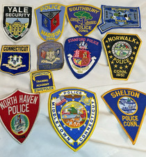 Connecticut Police Patch Lot Of 12 Assorted