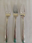 Gorham Camellia vintage sterling silver 3 dinner forks flatware no monograms