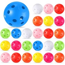 24 Pack Practice Golf Balls 42 mm Limited Flight Plastic Golf Training Airflo...