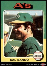 1975 Topps Mini #380 Sal Bando Athletics 6 - EX/MT