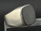 Vintage Men's Avon Sterling Silver Black Onyx Ring Size 8.5