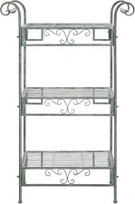 Outdoor Collection Noreen Victorian Scroll Antique Dark Green Wrought Iron