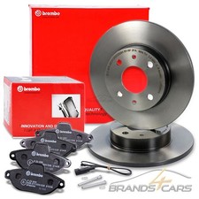 BREMBO COATED BREMSSCHEIBEN Ø240 VOLL+BELÄGE +VWK VORNE FÜR FIAT PUNTO 176 93-00