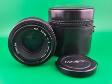 Minolta MD 50mm 1:1.7 Camera Lens Made in Japan Pre-owned w/ Case