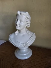 Vintage Belleek Ireland "Bust of Joy" 11-inch Tall Porcelain Bust