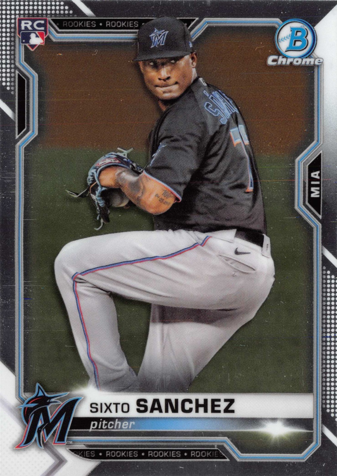 Sixto Sanchez Miami Marlins 2021 Bowman Chrome Rookie RC Card #78