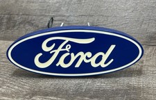 Vintage Ford Blue Oval Metal Hitch Cover Hitch Plug 2 Receiver Plug Cover Vintage Ford Blue Oval Metal Hitch Cover Hitch Plug 2 Receiver Plug Cover