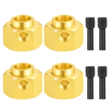 AXSPEED 5/8/9/10/11/12/15/20Mm Heavy Brass 12Mm Wheel Hubs Hex Extended Adapter 