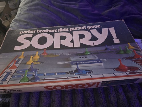 Vintage Sorry! Board Game by Parker Brothers 1972 No 390 - Picture 2 of 10