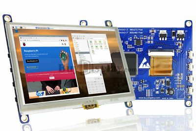 IPS TFT 800x480 4.3'' TFT Display w/USB Resistive Touch Panel for Raspberry Pi