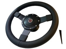Mg Midget / Sprite 1961- 70 12 Inch Leather Steering Wheel & Boss Black