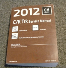 2012 Chevrolet Suburban STEERING SUSPENSION TRANSMISSION Service Manual xz