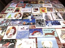 Christmas greeting cards modern lot of 40 used