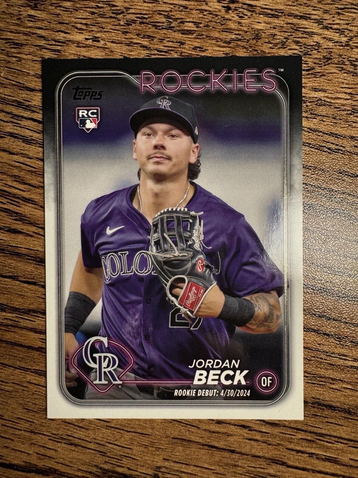 2024 Topps Update Jordan Beck Pro Debut RC GOLDEN MIRROR SSP Colorado Rockies
