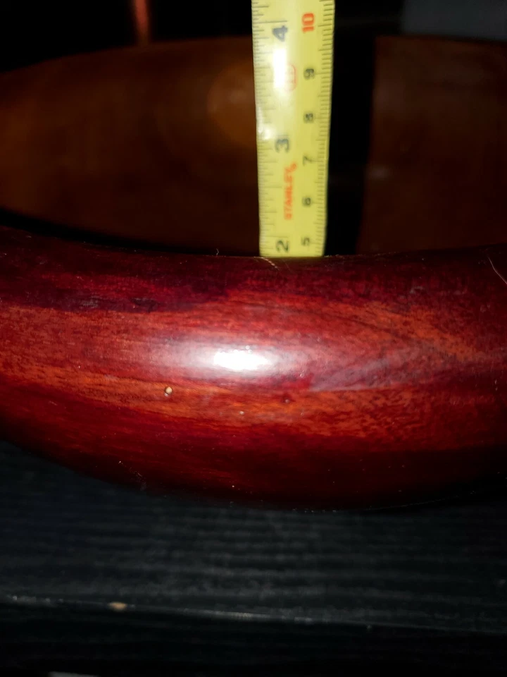 Набор из 6 винтажных деревянных салатниц из тика - Изображение 4 из 4