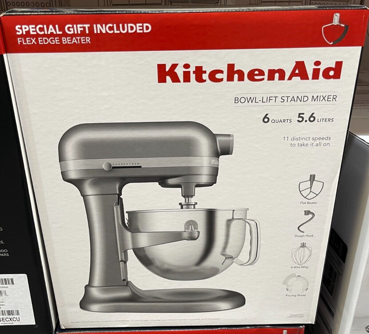 Kitchenaid 6 Quart Bowl-Lift Stand Mixer 11 Speed Bonus