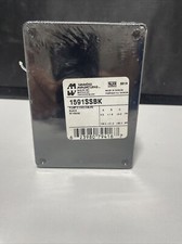 8 PC Hammond Manufacturing Die Cast Enclosure Black Plastic 1591SSBK