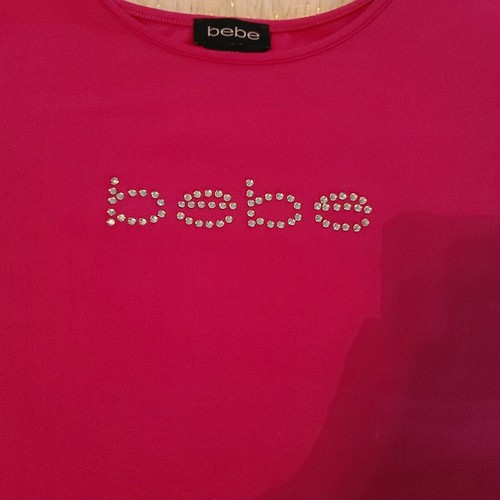 Bebe Logo Black Rhinestone Gem