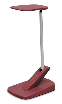 UltraBrite UDL0456-LMER-DS LED Desk Lamp, 8.7 L X 6.2 W x 17.5''H, Merlot