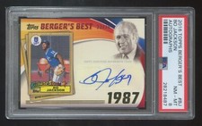 BO JACKSON 2016 TOPPS BERGER'S BEST RC AUTOGRAPH 1987 GOLD #ED 23/25  BEAUTIFUL