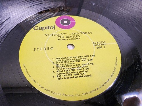 12" Vinyl Album LP The Beatles Yesterday And Today ST-8-2553 Capitol Records Yel - Foto 6 di 6