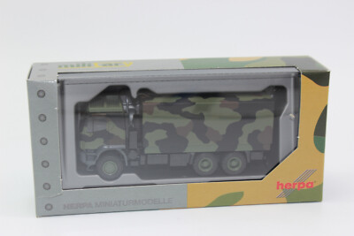 Herpa 746786 Iveco trakker 6x6 With Swap Body Flecktarndesign 1:87 New Boxed