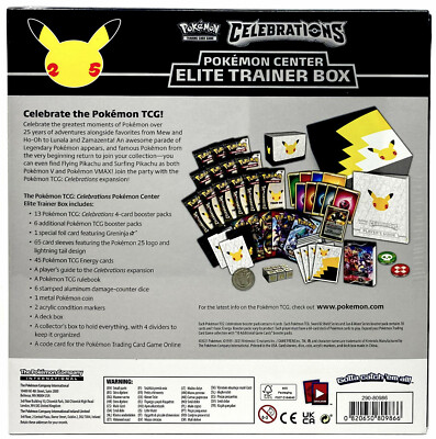 Pokemon TCG: 25th Anniversary Celebrations Pokemon Center Elite