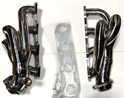 1997-03 Ford F150 F250 Expedition 4.6L V8 Stainless Steel Shorty Exhaust Headers - Bild 1 von 4