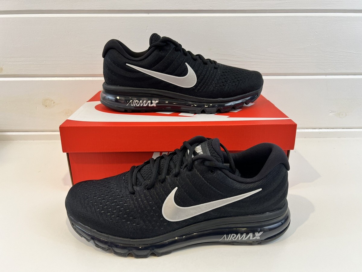 Nike Air Max 2017 黒 Nike Air Max 2017 Shoes Triple Black Reflective White Men Sz