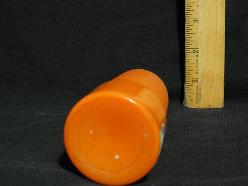 The Euclid Coffee Co. (Cleveland, O.) Orange Glass Spiral Salt Shaker w/ Cap - Bild 8 von 9