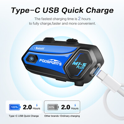 Helmet Bluetooth Headset M1-S Plus Motorcycle Intercom 10