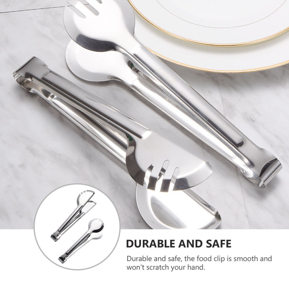 2Pcs salad tongs metal metal food tongs ar multitool Small Barbecue eBay