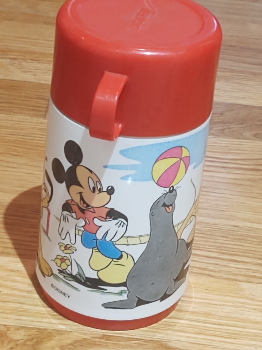 Vintage Walt Disney Mickey Mouse City Zoo Thermos Only by Aladdin