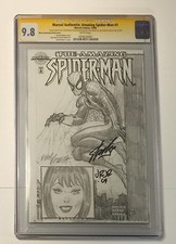 STAN LEE SIGNED MARVEL AUTHENTIX AMAZING SPIDER-MAN 1 CGC SS 9.8 SKETCH ROMITA