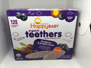 happy baby teethers blueberry & purple carrot