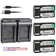 Kastar Battery Dual USB Charger for Samsung SB-LSM80 Samsung SC-DC565 Camcorder