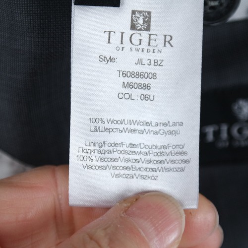 Mens TIGER OF SWEDEN Blazer 36R UK Size Grey Wool Sport Coat Jacket - Picture 14 of 14