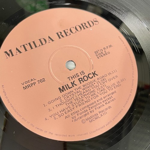 Milk Rock This Is Milk Rock Vinyl LP Record 1983 AUS PRESS Matilda MRPP702 - Picture 6 of 7