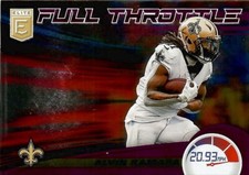 ALVIN KAMARA 2020 DONRUSS ELITE  FULL THROTTLE PURPLE #23 SERIAL #39/75 SAINTS