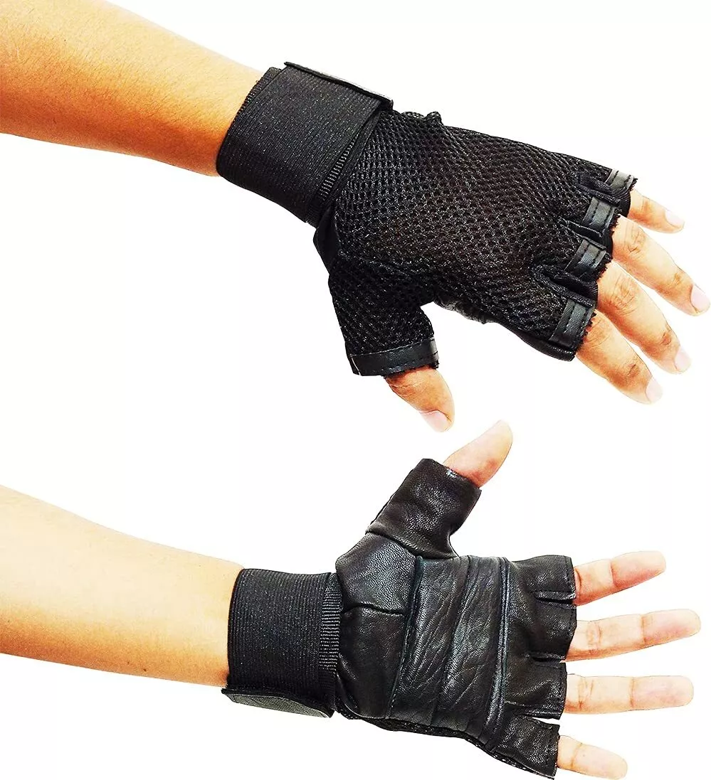 Finger Cut Gym Glove, Half Finger Gloves for Sports, Hiking, Cycling,  Travelling