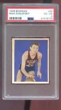 1948 Bowman #55 Max Zaslofsky ROOKIE RC PSA 4 Graded Basketball Card 48 Stags