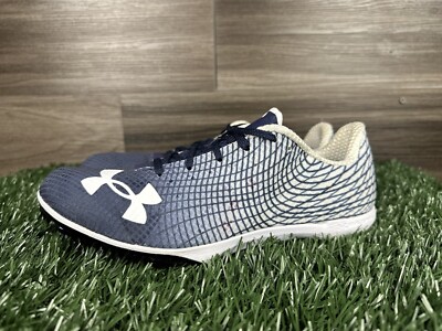 Under Armour Kick Distance 3 Blue White 3022003-101 Mens Size 7