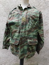 FRANCE : RARE VESTE CAMOUFLAGE LEZARD COMMANDO MARINE ANNEES 70 TAILLE L