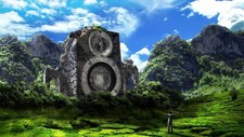 Landscape fantasy art sky clouds speakers men mountains Custom Gaming Mat Desk